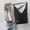 Torba dwustronna, organiczna, oversize - No 3 Czerń/biel