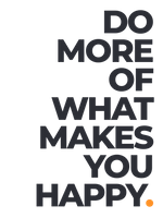 Grafika na płótnie z hasłem Do more of what makes you happy