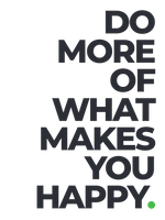 Grafika na płótnie z hasłem Do more of what makes you happy