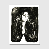 Grafika na płótnie portret kobiety - EVA